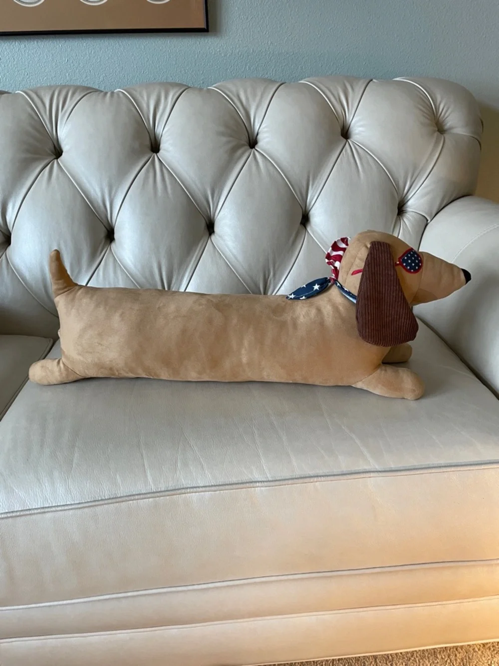 Dachshund American themed pillow from humane world for animals